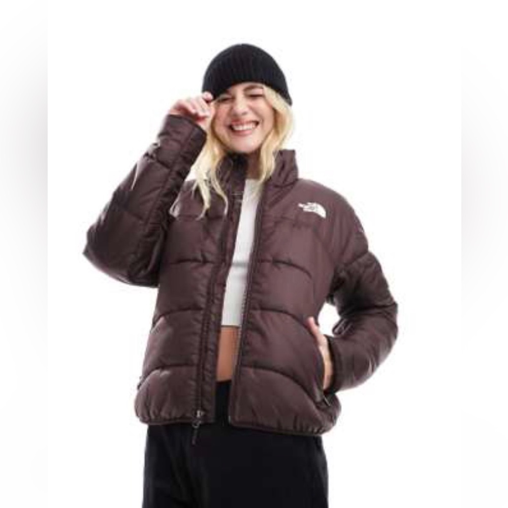 Women the North Face 2000 Jacket puffer coat Brown Small